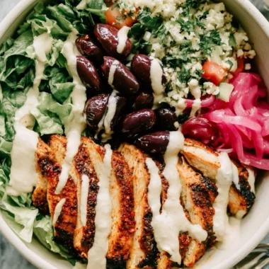 Cozy chicken shawarma meal prep bowls with fresh ingredients and spices.