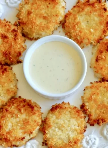 Easy homemade chicken nuggets fresh out of the oven